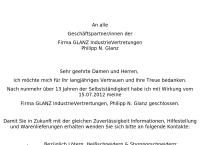 Glanz Industrievertretungen