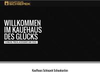 Website von Kaufhaus Schiepek