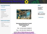 Website von Kleineberg Maschinen GmbH