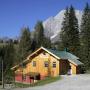 Sporta-Hütte im Sommer