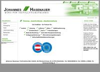 Website von Johannes Hasenauer Technisches Büro GmbH
