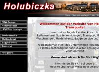 Website von Holubiczka Transporte GmbH