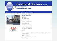 Website von Gerhard Rainer GmbH