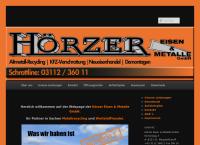 Website von Hörzer Eisen & Metalle GmbH