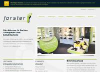 Website von Orthopädie - Schuhtechnik Forster GmbH