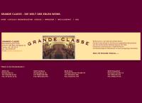 Website von Grande Classe Markenweinimport GmbH