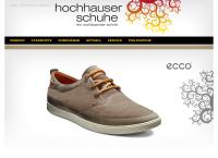 Website von Hochhauser Schuhe und Hüte