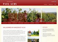 Website von Winzerhof Achs - Paul und Cornelia Achs