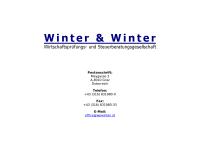 Website von Winter & Winter Wirtschaftstreuhandges.mbh
