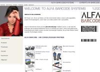 Website von ALFA Barcodesysteme GmbH