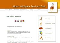 Website von Wildpark Feld a See