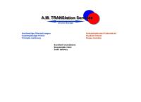 Website von A.m. Translation Services