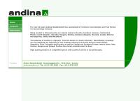 Website von Andina Handels GmbH