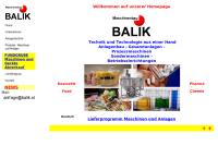 Website von BALIK Anlagentechnik GmbH