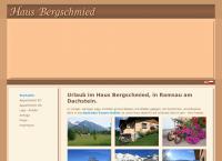 Website von Appartement Bergschmied