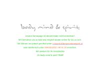 Physiotherapie body mind and spirit