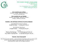Website von Chs - Computer-Handel + Service GmbH