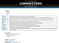 Website von Commestero Aussenhandels GmbH