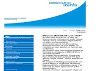 Website von COMMUNICATION WORKS Peutz KG