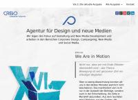 Website von Crevo Marketing und Media KG
