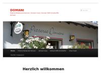 Website von Pizzeria Domani