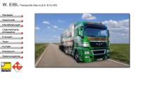 Website von W. Eibl Transporte Ges.m.b.H.