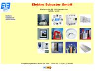 Website von Elektro Schuster GmbH