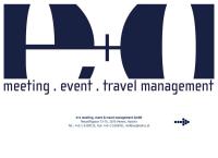 Website von e + o meeting, event & travel management GmbH
