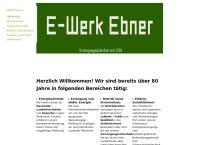 Website von E-Werk Ebner GmbH