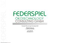 Federspiel Ökotechnology Consulting GmbH