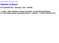 Website von Habeler & Bauer GesmbH