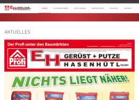 Website von EH Gerüst + Putze Hasenhütl GmbH