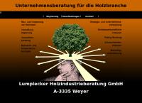 Website von Lumplecker Holzindustrieberatung GesmbH