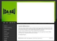Website von IDA Bau GesmbH