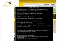 Website von Buchhandlung Eggler