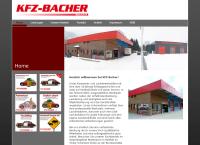 Website von Bacher Kfz-GmbH