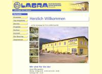 Website von Lagra - Baustoffe GmbH