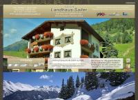 Website von Landhaus Sailer, Ferienwohnungen