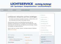 Website von Lichtservice Handelsgesellschaft mbH