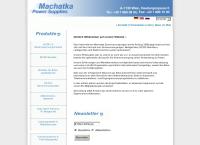 Website von Machatka Vertriebsgesellschaft m.b.H.
