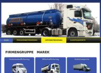 Website von Wolfgang Marek Transporte GmbH