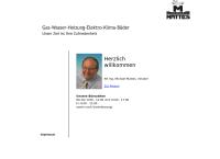 Website von Gebrüder Medek Installationen