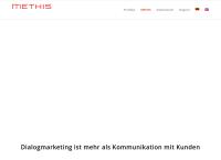 Website von Methis Dialogmarketing GmbH