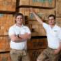 Metzler-Holz KG in 6870 Bezau - Lukas und Laurent Metzler (v.r.)