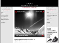 Website von Mountain Management - Communication GmbH