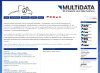 Website von Multidata Software International Vertriebs GmbH