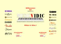 Website von Music Vidic Musikinstrumente Grosshandel GmbH