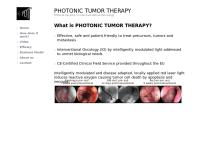 Website von Photo Dynamic Therapy Handelsgesellschaft mbH
