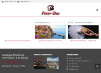 Website von Peter-Bus Linien GmbH
