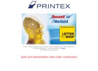 Website von Printex Druckerzeugnisversand GmbH